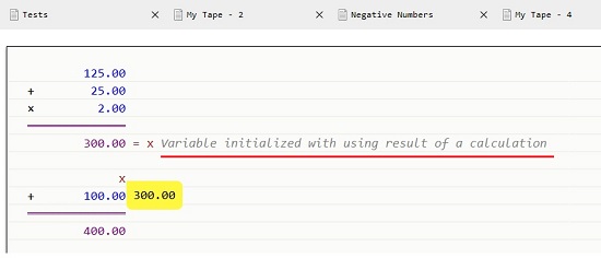 Use result as a variable value