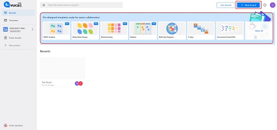 VUCAC dashboard