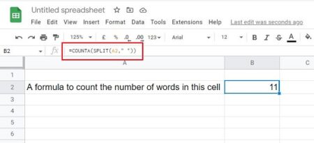 How to Check the Word Count in Google Sheets