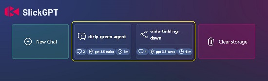 SlickGPT dashboard