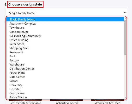 Choose design style