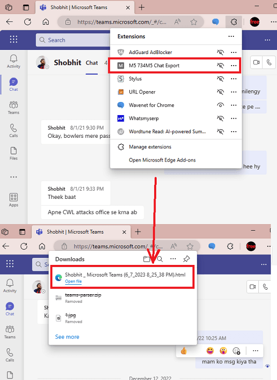 how-to-export-microsoft-teams-free-chats-on-your-pc