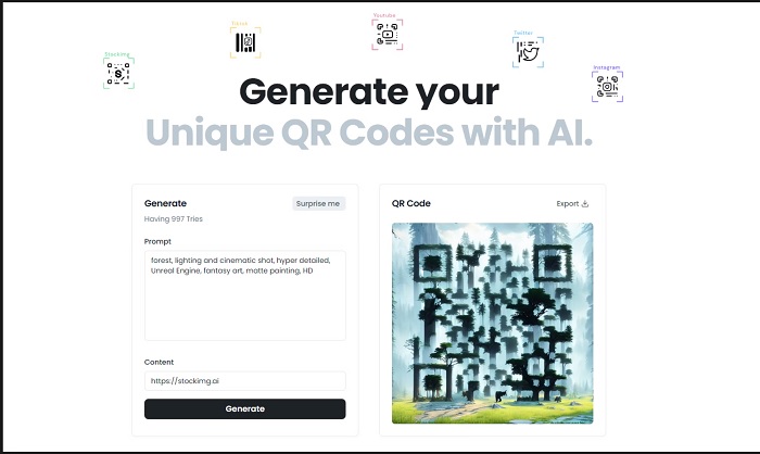 Free AI QR Code Maker with Embedded Images Art from AI Models