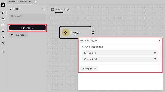 Configure Trigger