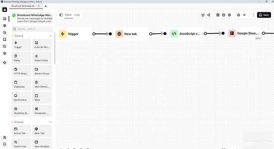 Sample workflow