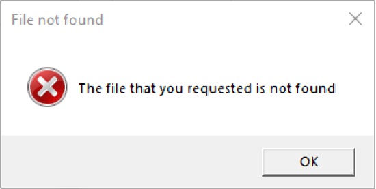 File not found