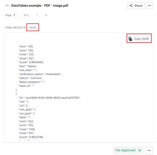 JSON Data