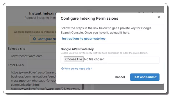 Google API Private Key