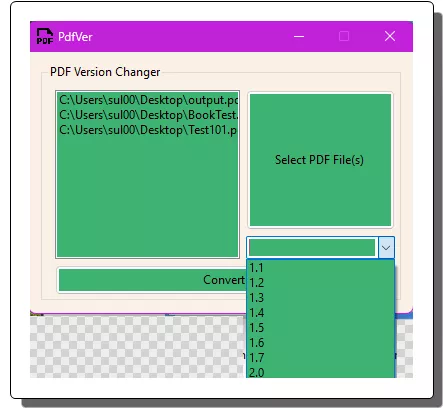 PdfVer Select Version