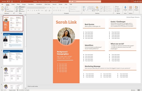 HubSpot Buyer Persona Templates 