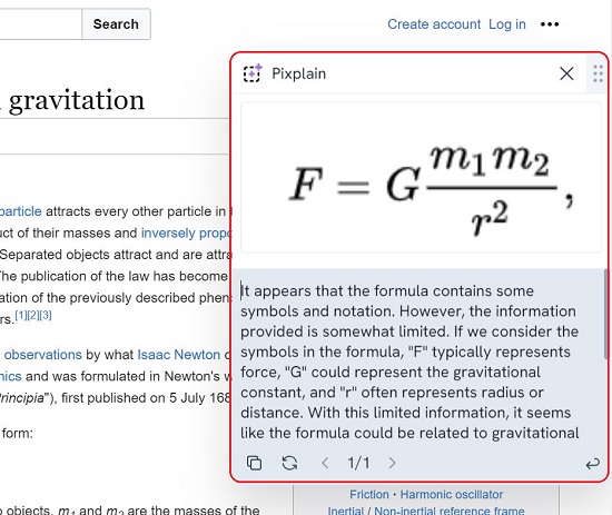 Formula explanation