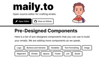 Create HTML email templates like Notion Pages with Maily for free